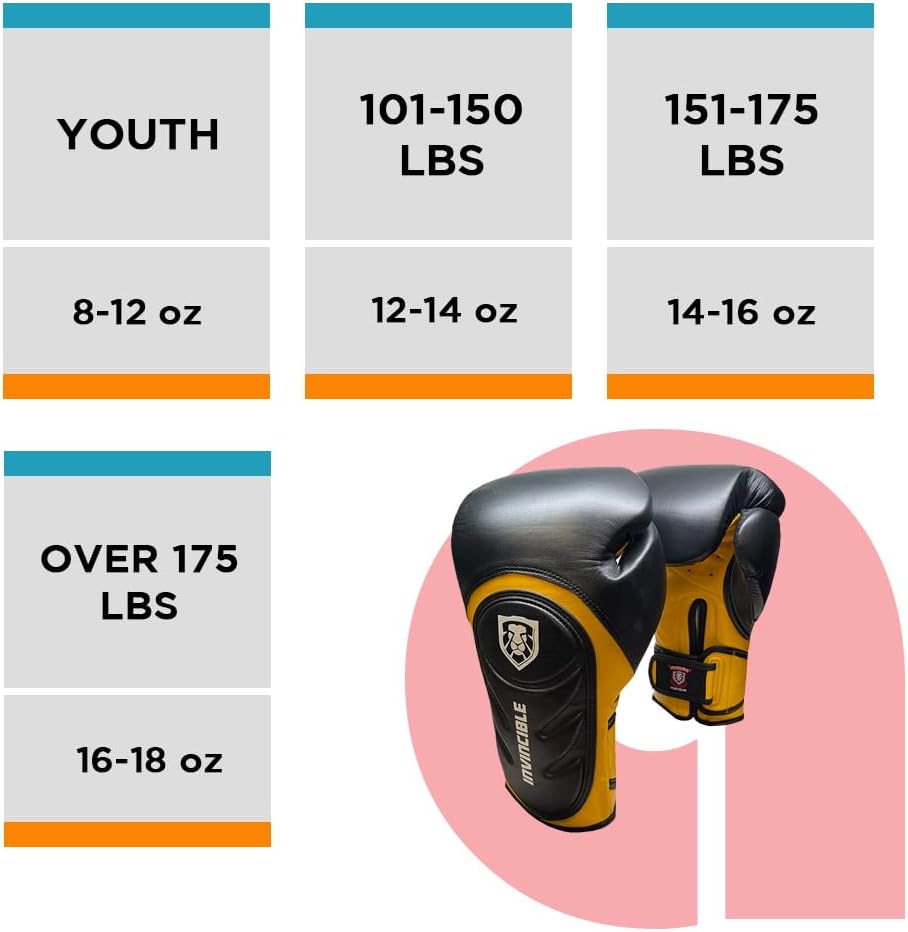 Invincible Fight Gear Professional Hook and Loop Leather Training